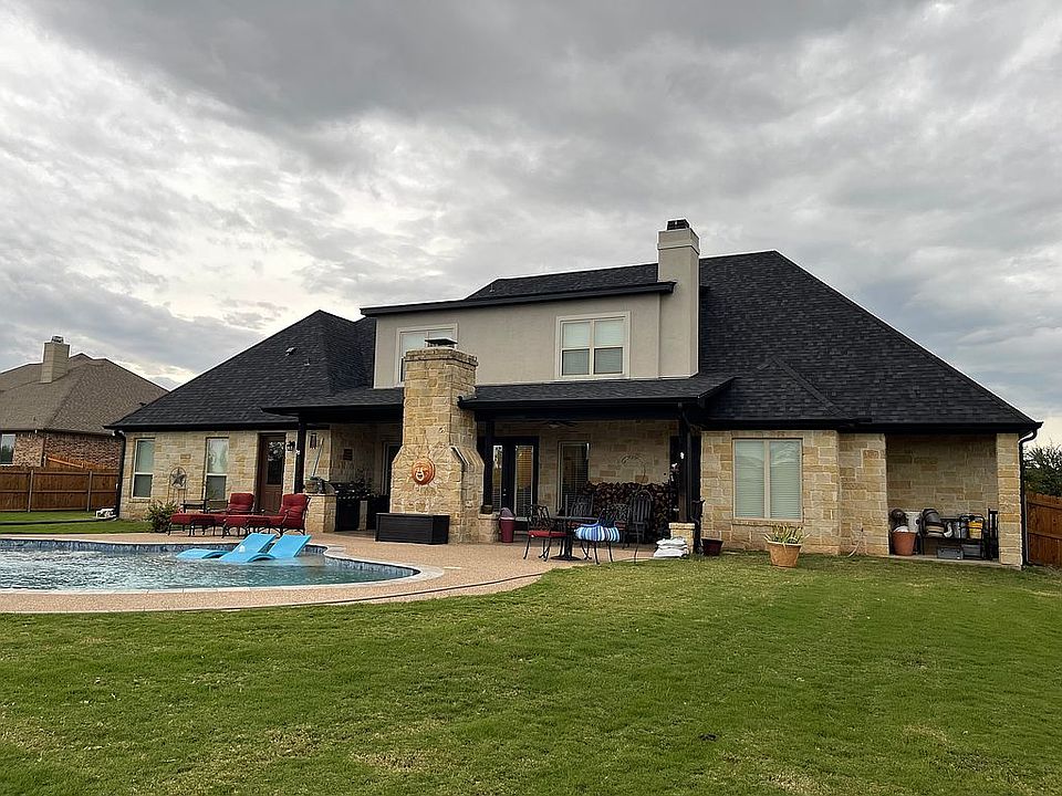 Back porch and pool