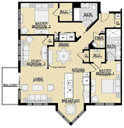Floor plan D1