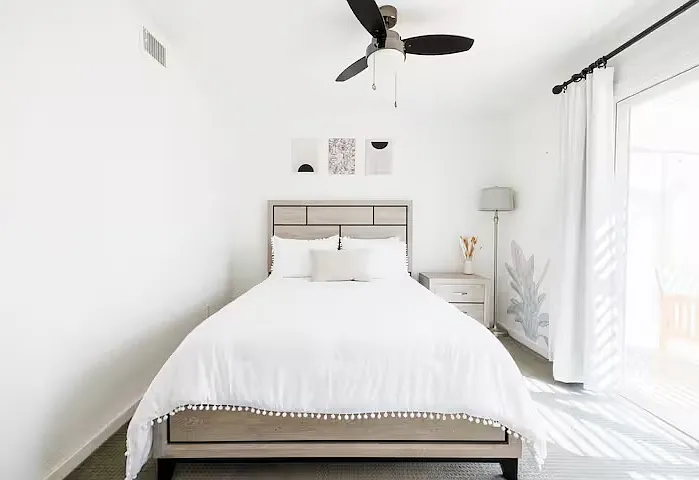 Bedroom #2 with private patio