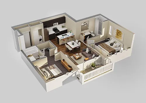 Floor plan 2X2