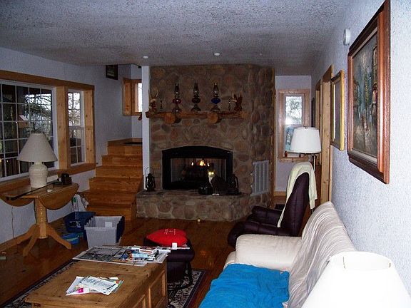 huge fireplace!