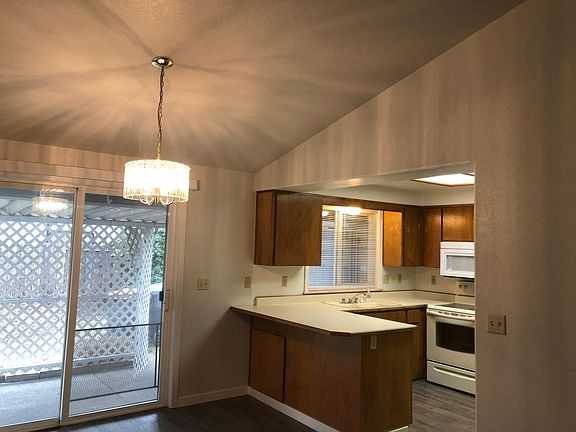 Kitchen, dining and covered Private patio