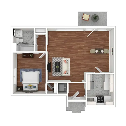 Floor plan 1X1