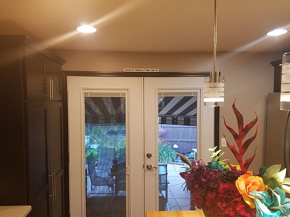 French doors to patio