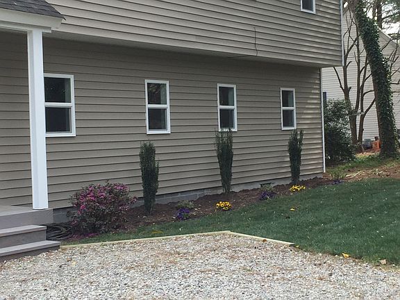 Front with new landscape