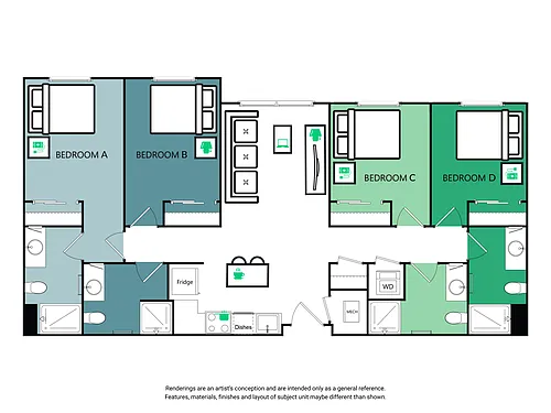 Floor plan 4B