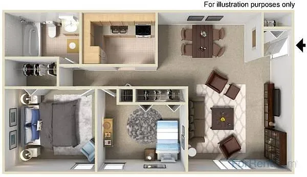Floor plan 2 Bedroom