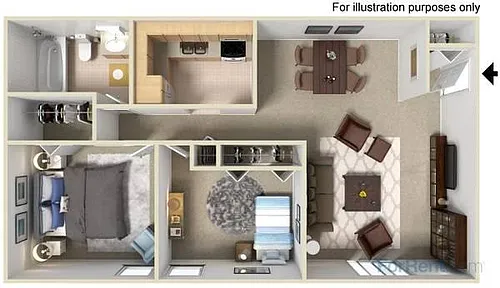 Floor plan 2 Bedroom