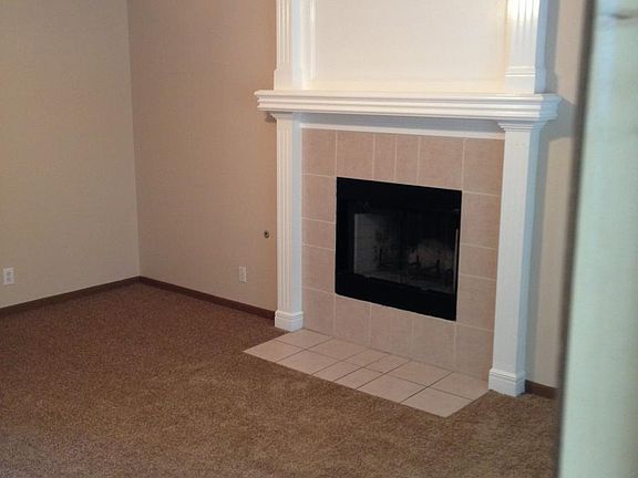 Living room with fireplace