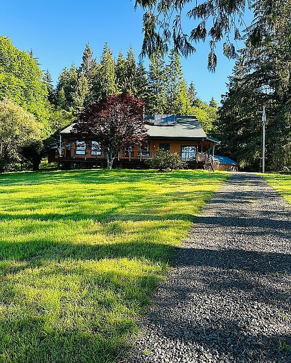 Morning view of the house