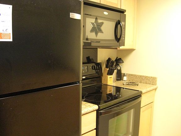 Kitchen with granite countertops
