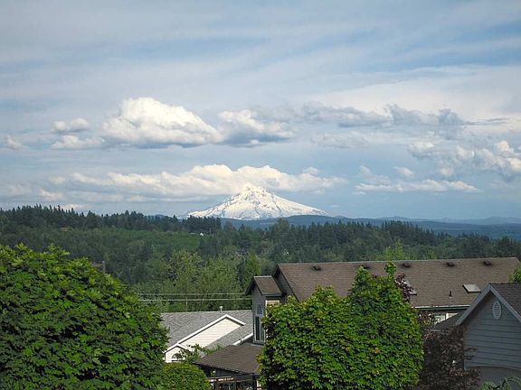 Wake up to this view of Mt Hood in Master bedroom