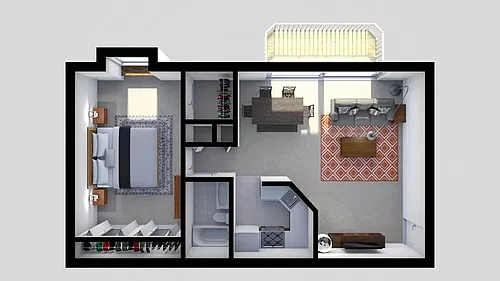 Floor plan One Bedroom