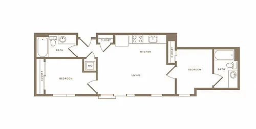 Floor plan B2 2X2