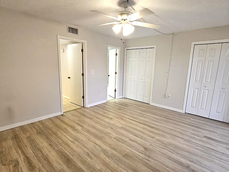 Master bedroom with lots of closet space