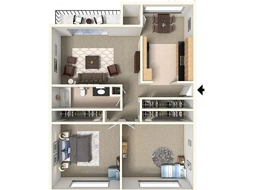 Floor plan TWO BED