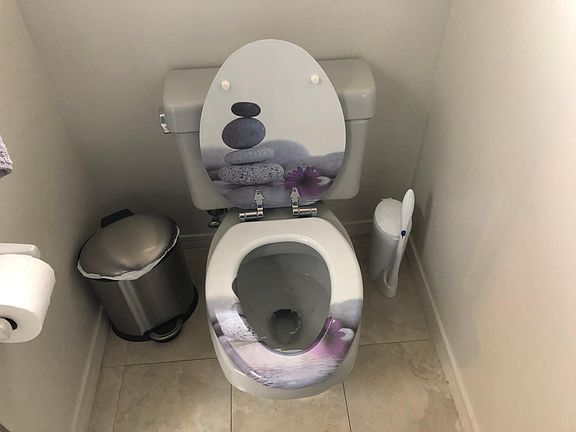 Bathroom 2, with shower and tub