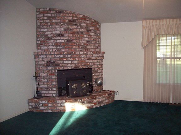 Large Wood Burning insert, to keep the home warm and cozy!