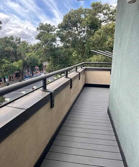 Beautiful wrap around deck and balcony