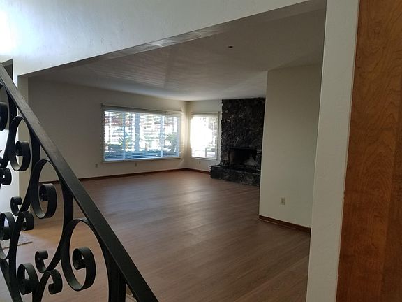 Living room and dining room