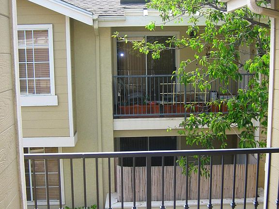 Unit has large outdoor balcony with room for table and chairs, etc.
