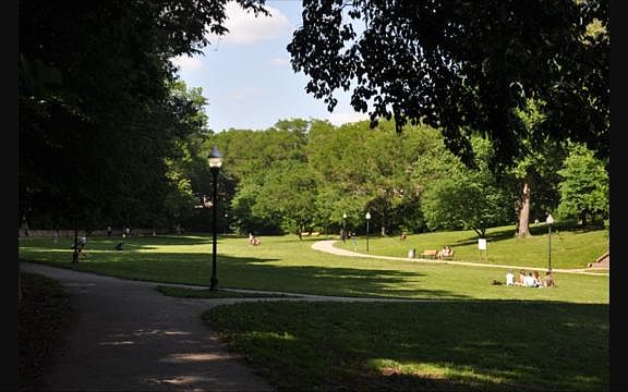 Wyman Park across the street