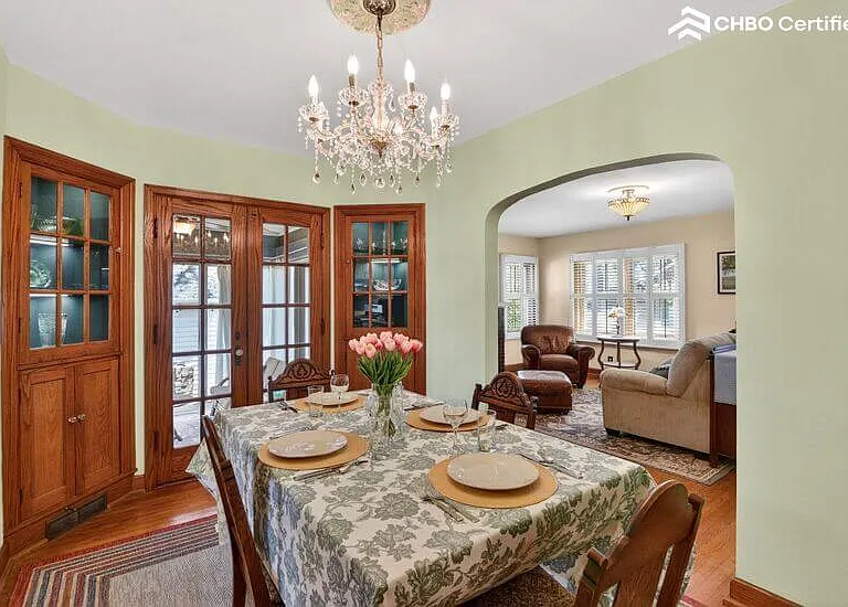 Original woodwork throughout the house.