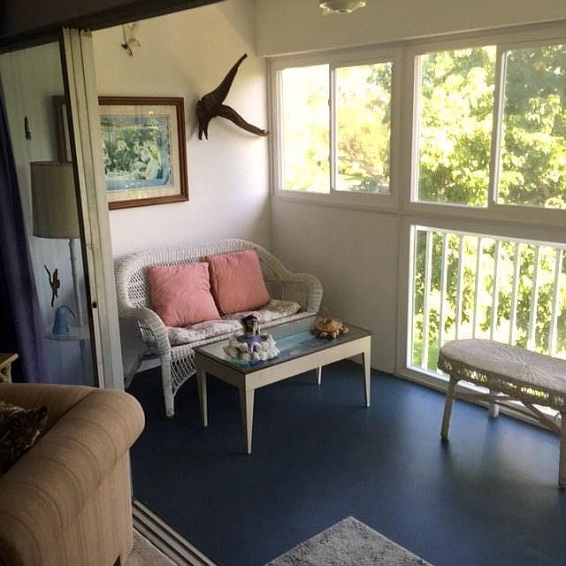 Lanai Area on Painted concrete is airconditioned and with glass sliding door enclosure as desired