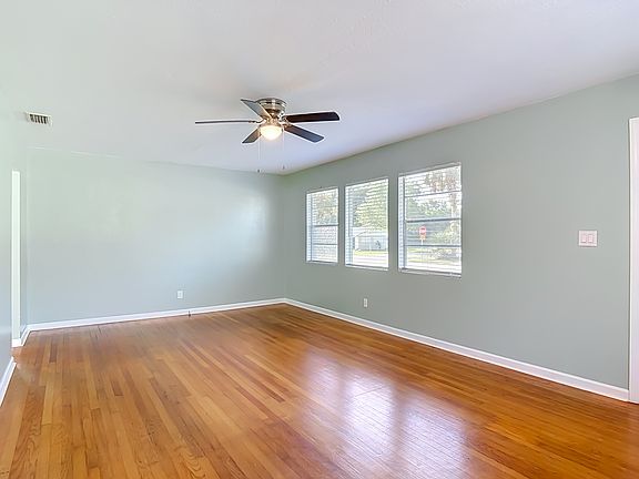 Living area facing front windows