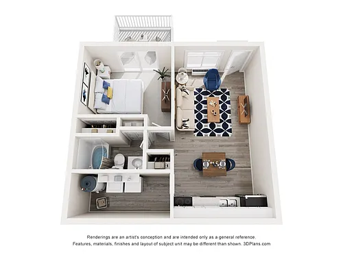 Floor plan One Bedroom
