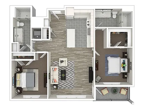 Floor plan 2 Bedroom B