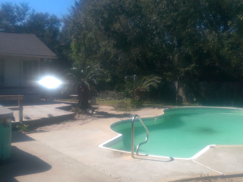 Back yard with pool