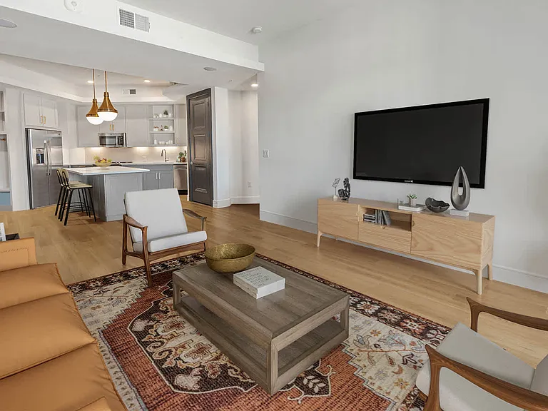 Living Room with Hard Surface Flooring