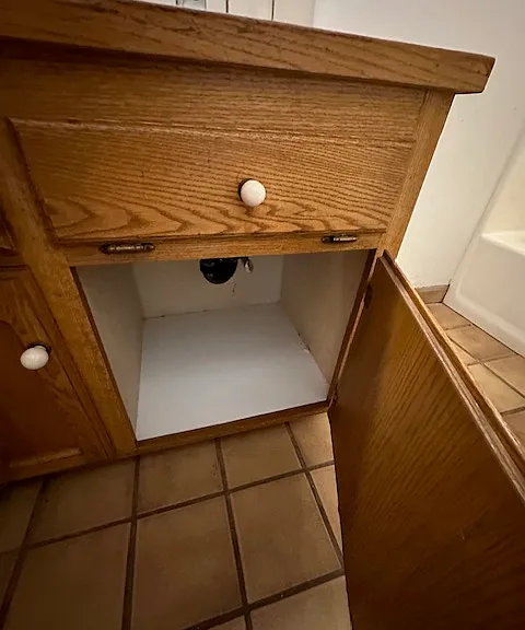 Under bathroom sink 8-20-2025