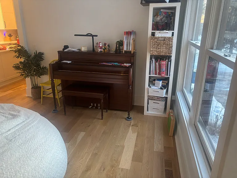 Main floor near front door.