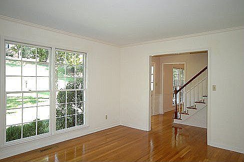 Sunlit Living Room with Gorgeous Hardwood Floor