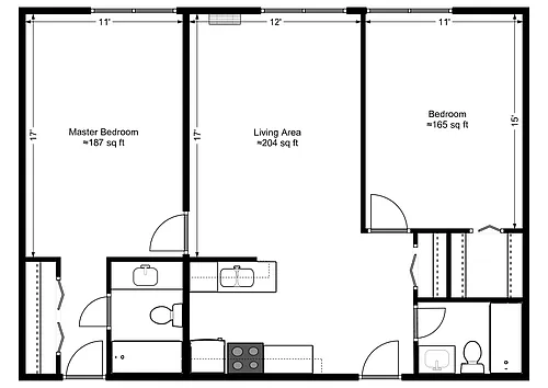 Floor plan 2BD- Standard