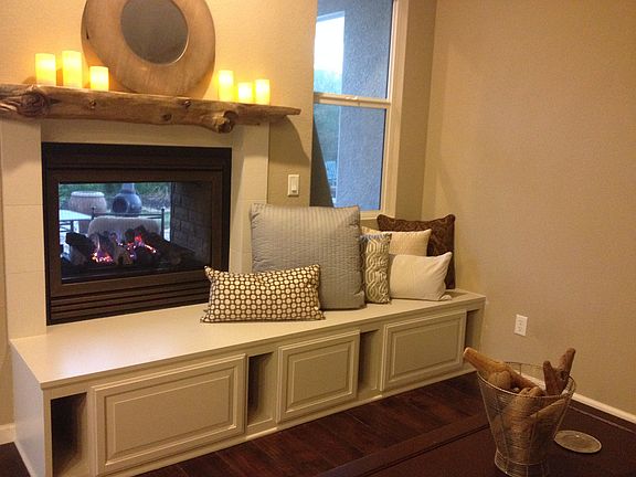 Two way fireplace