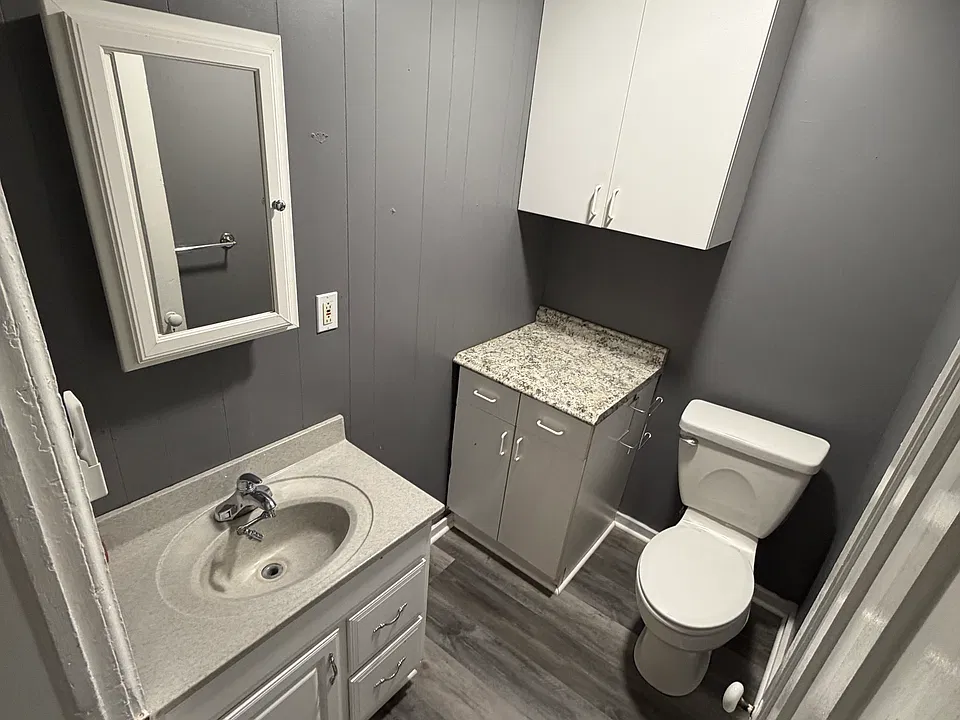 Half bath attached to Bedroom 2