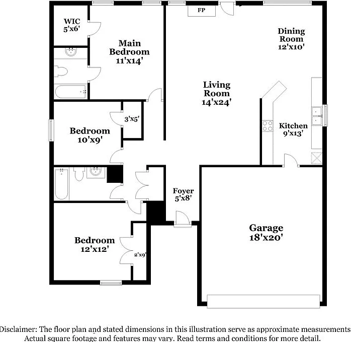 3 bed, 2.0 bath, 1306 sqft, $1,770 — Photo 2