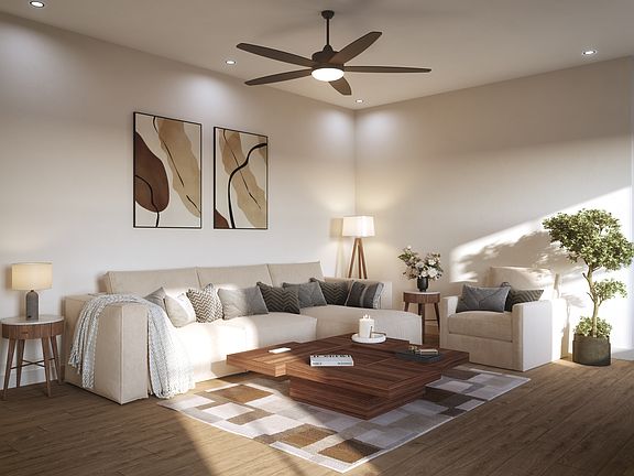Easton DSLD Homes Floorplan Living Room Rendering