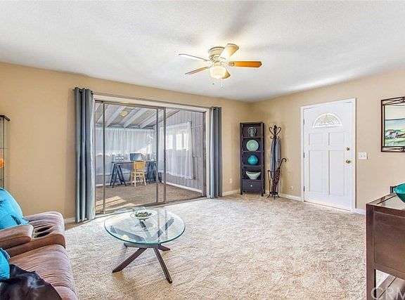 Looking from the living room into the bonus room