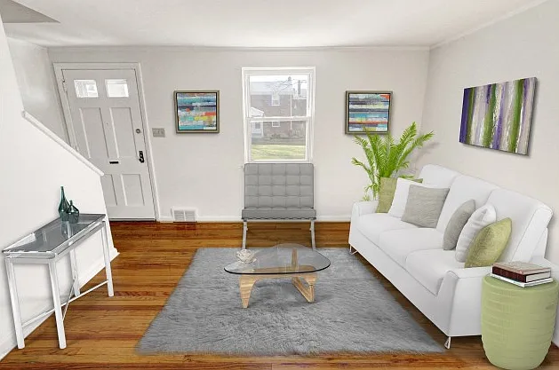 Living Room for The Empire and The Hudson *Virtually staged