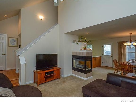 Gas fire place in family/dining room