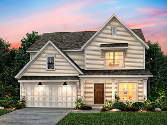 Mercer Exterior 17 with front porch and two car garage.