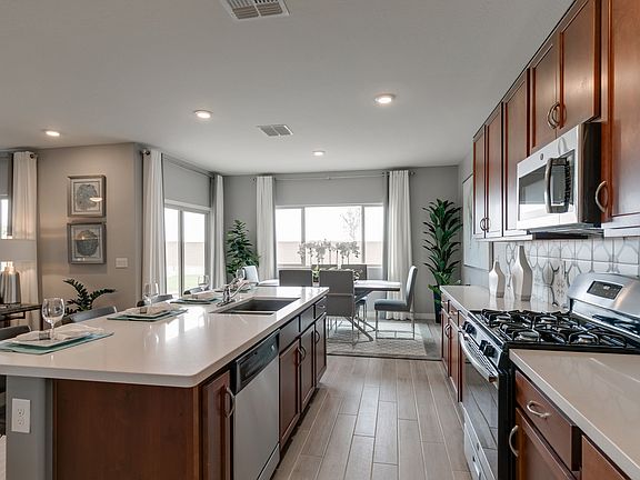 Ample cabinet space in kitchen