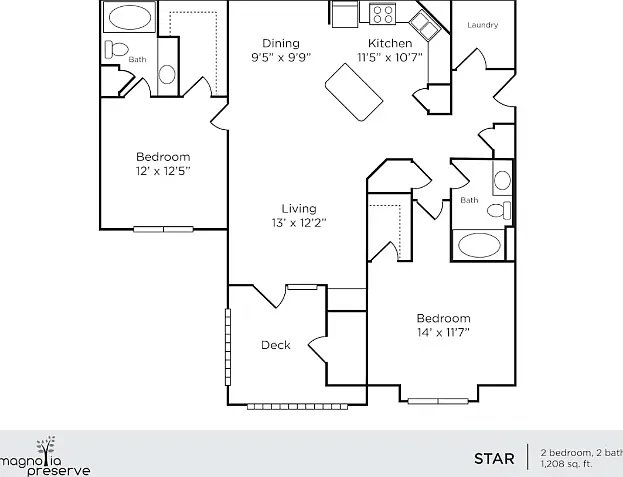 2 bed, 1208 sqft, $1,479 — Photo 1