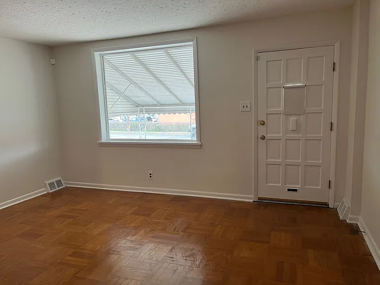 Living room with picture window