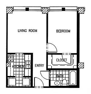 Floor plan P9 A 1X1
