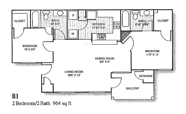 Floor plan B1